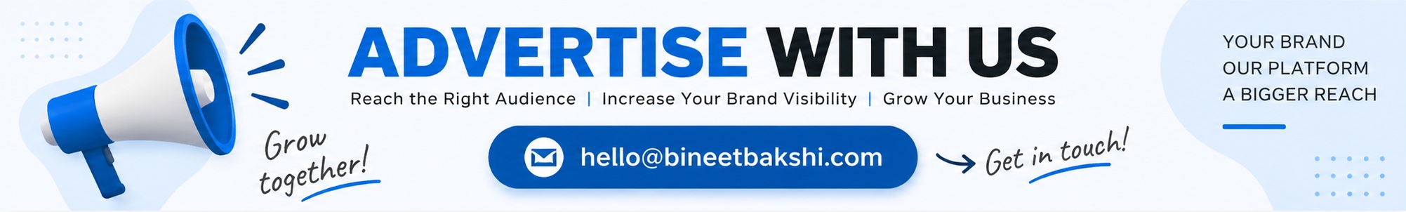 Advertise With Bineet Blog