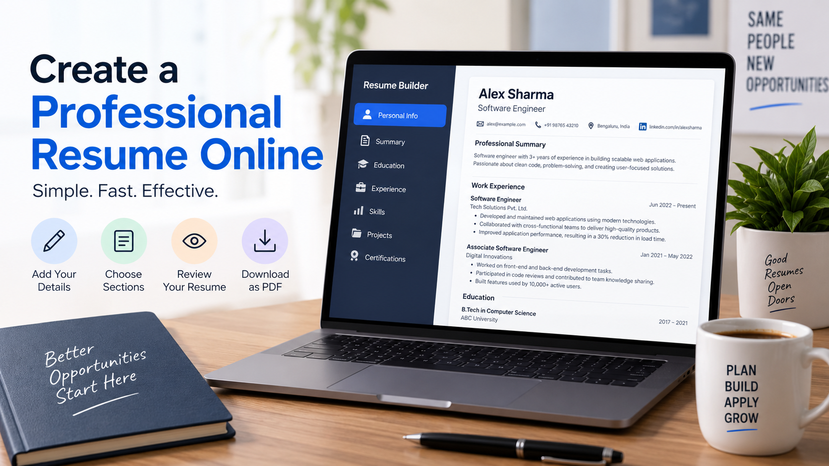 How to Create a Professional Resume Online Using a Resume Builder