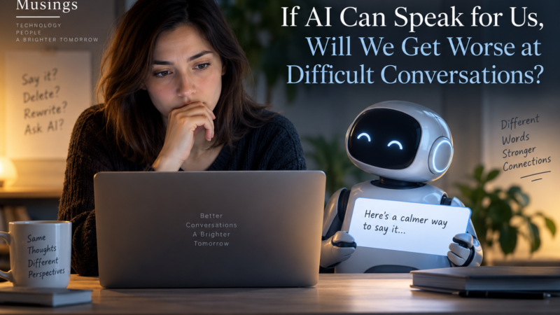 If AI Can Speak for Us, Will We Get Worse at Difficult Conversations?