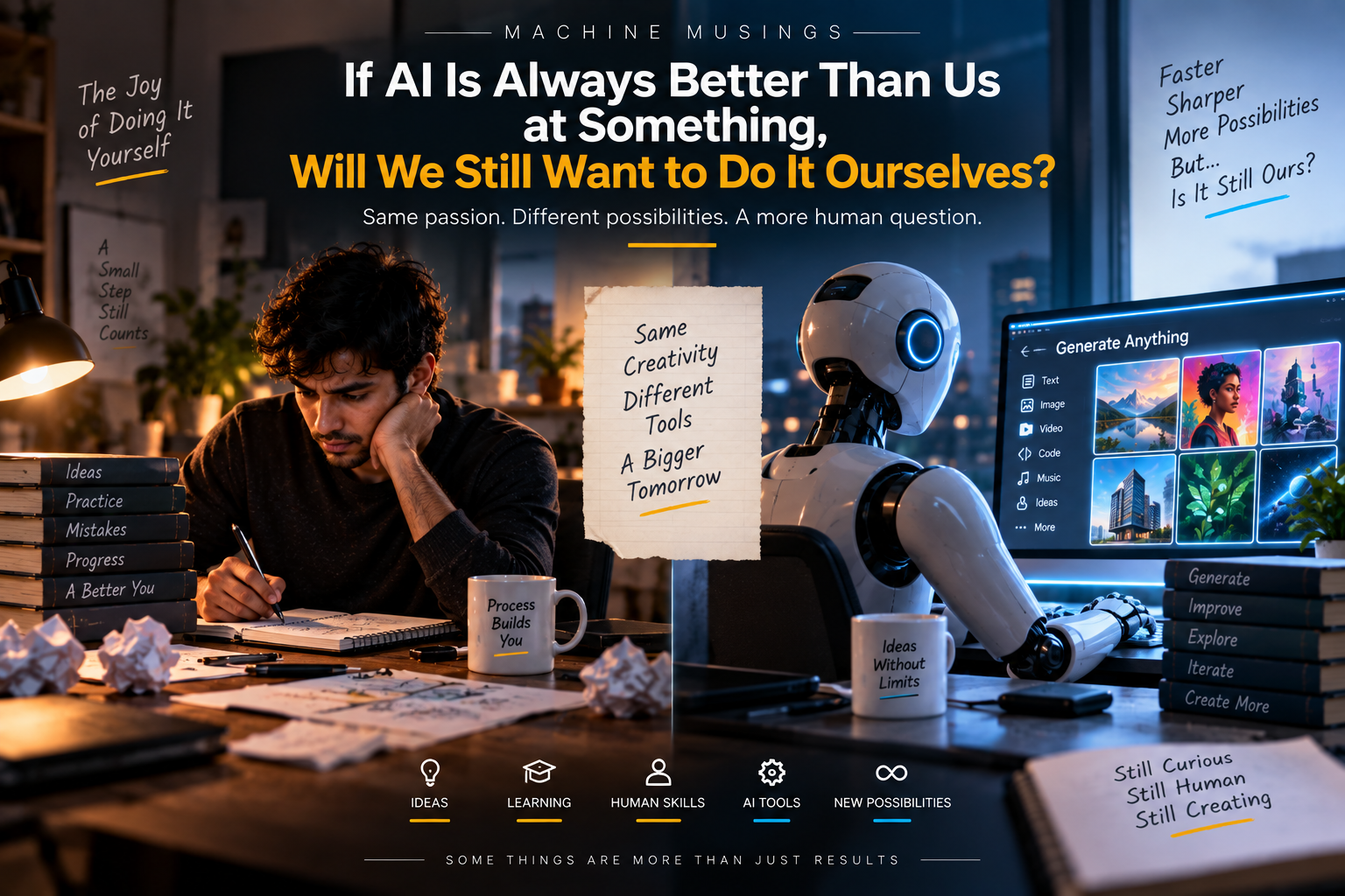 If AI Is Always Better Than Us at Something, Will We Still Want to Do It Ourselves?