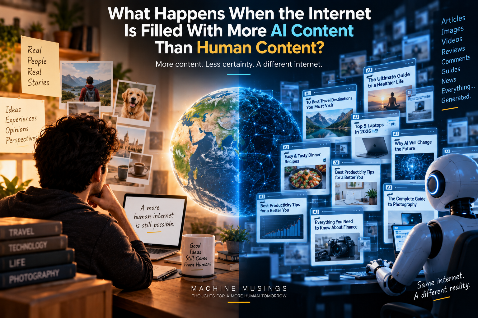 What Happens When the Internet Is Filled With More AI Content Than Human Content?