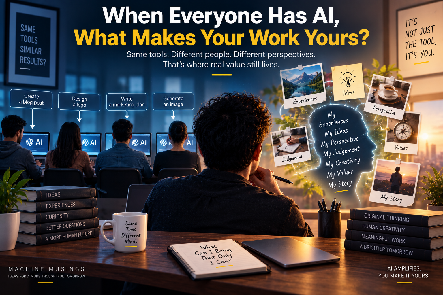 When Everyone Has AI, What Makes Your Work Yours?